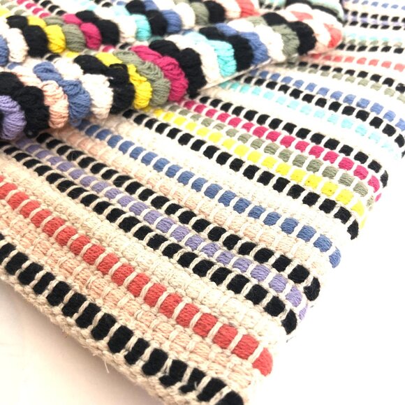 Sole Society Multicolor Woven Clutch Purse NEW